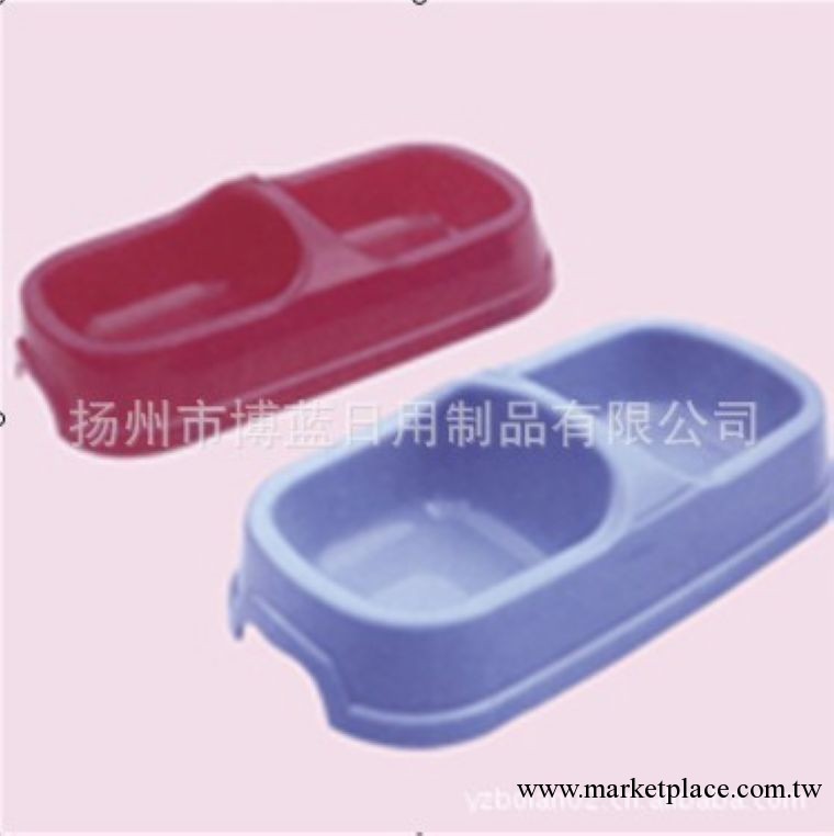 熱銷產品 寵物用品 塑料食具 小凹凸雙碗型 寵物碗工廠,批發,進口,代購