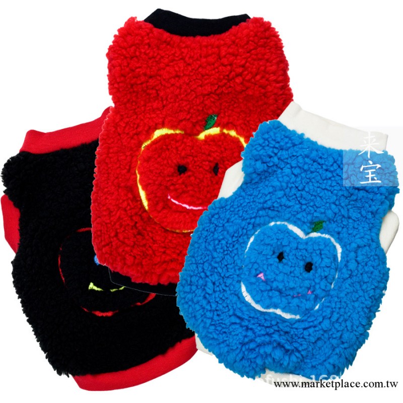 寵物用品狗衣服 舒棉絨邪惡的蘋果寵物背心批發 泰迪新款 秋冬工廠,批發,進口,代購