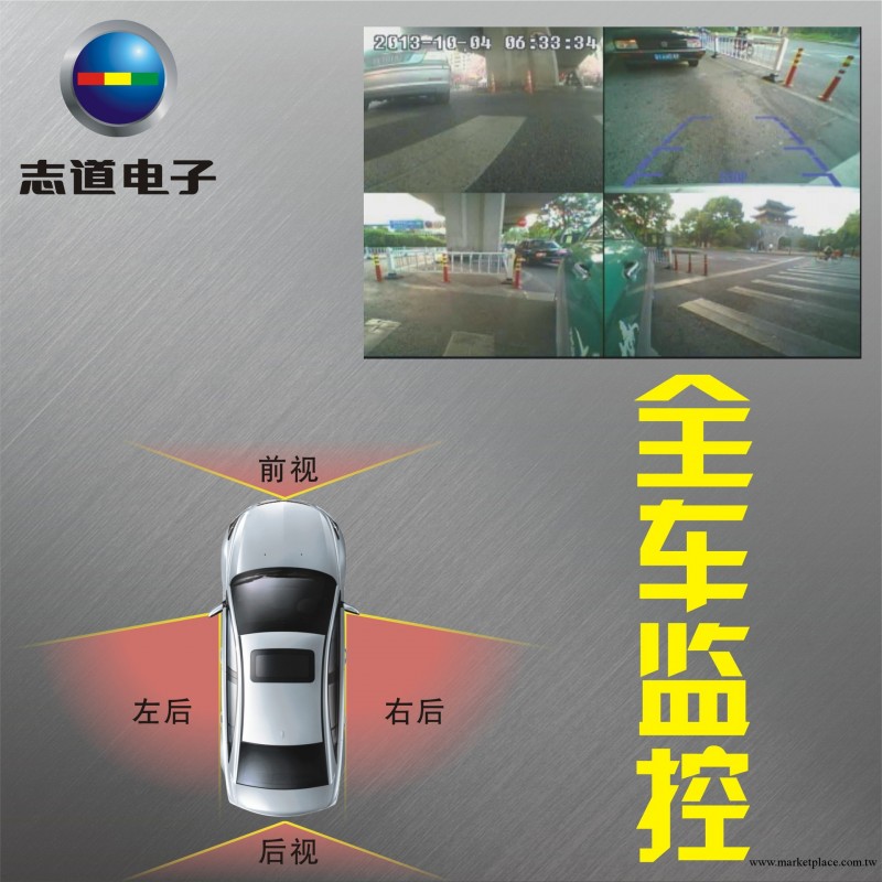 志道-左右手-汽車全車監控帶盲區可視系統行車記錄機 車載攝像頭工廠,批發,進口,代購