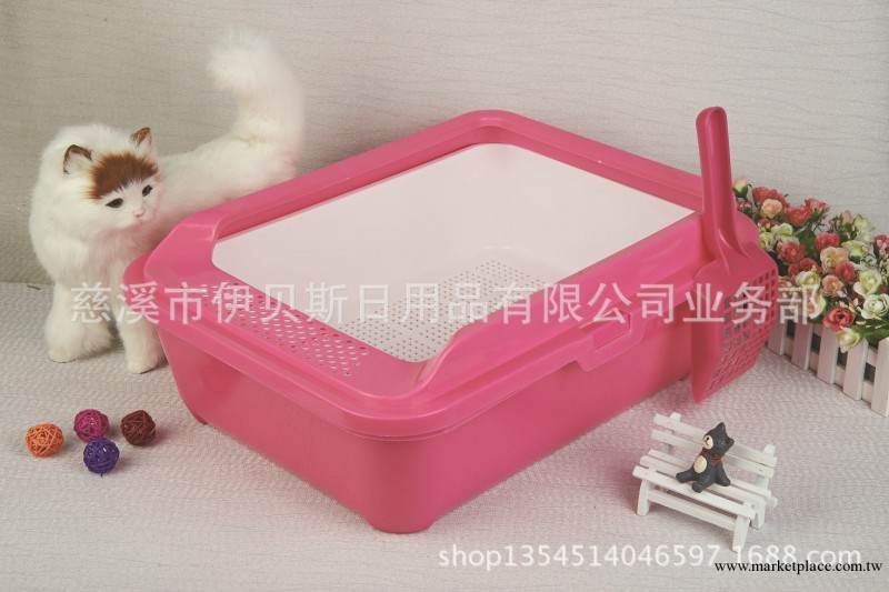 雙層貓砂盆 木沙專用貓便盆 寵物用品 清潔用品 廠傢批發工廠,批發,進口,代購