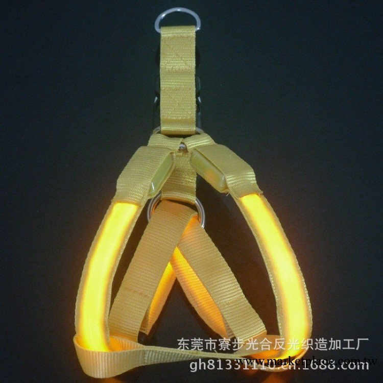 供應批發LED光纖發光寵物帶 狗胸背帶 寵物用品批發 發光狗圈工廠,批發,進口,代購