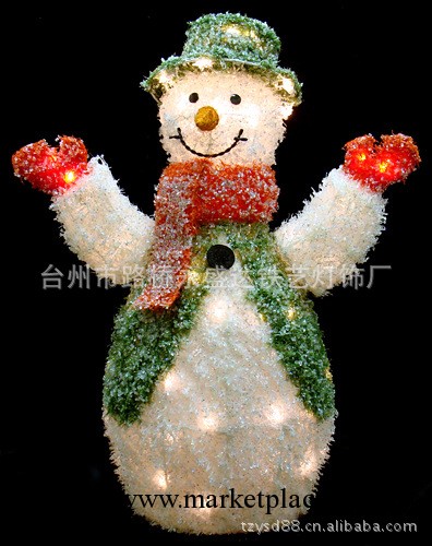 工廠直銷【佈藝聖誕雪人燈】工廠,批發,進口,代購
