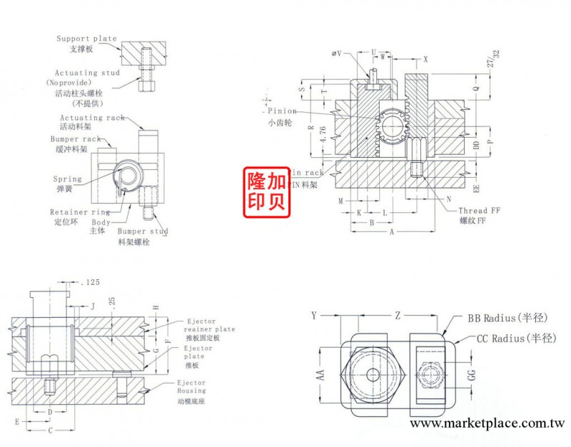 側抽芯zz4290-2工廠,批發,進口,代購