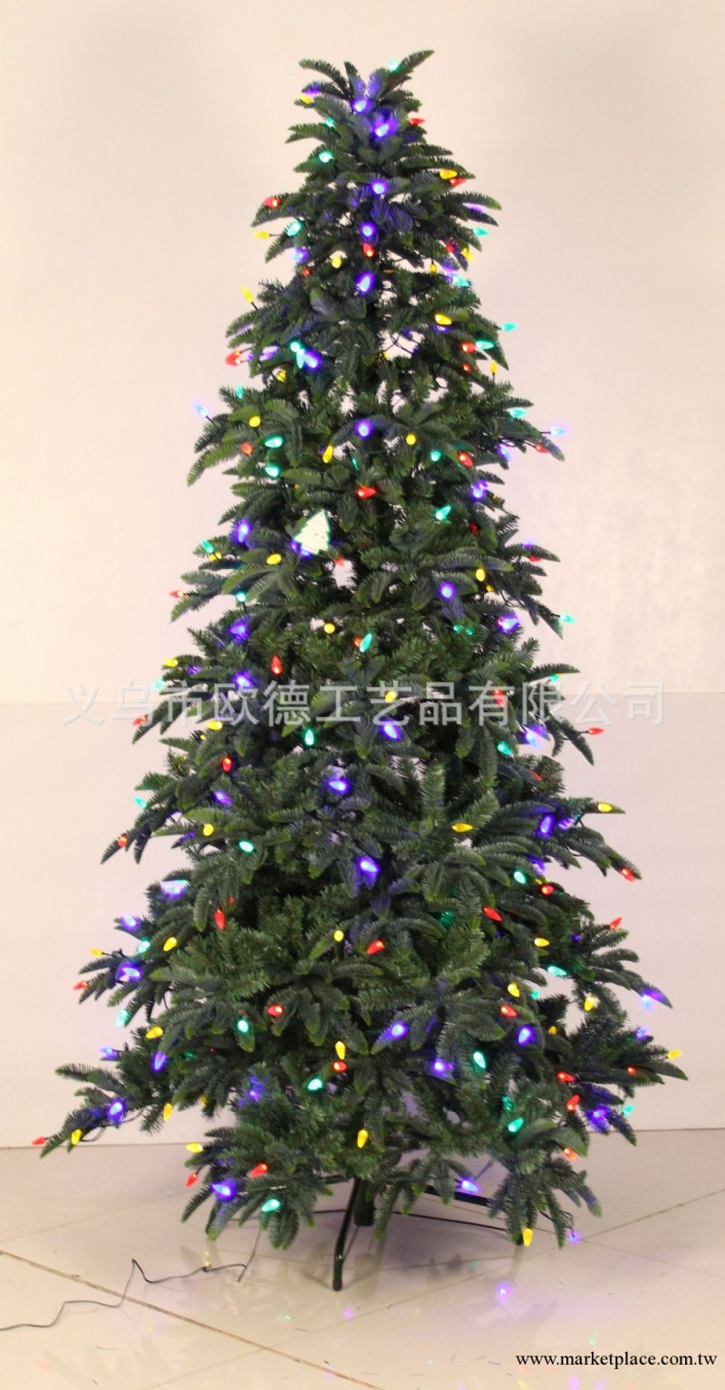廠傢直銷   高檔精致聖誕樹  加密型帶彩燈PE聖誕樹工廠,批發,進口,代購