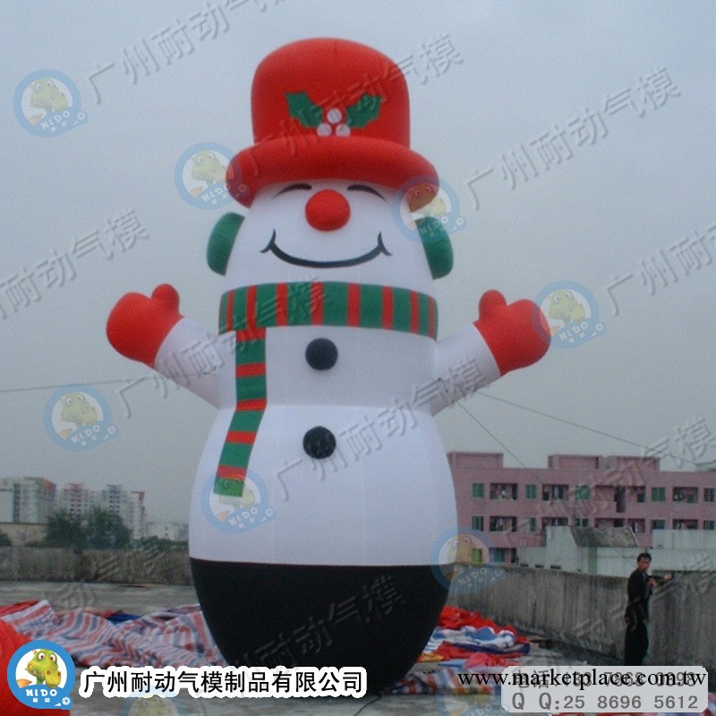 出口6米充氣聖誕雪人 雪人模型 充氣聖誕節場地裝飾道具 量大面議工廠,批發,進口,代購