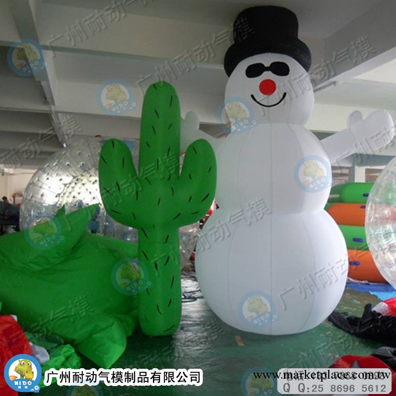 聖誕節熱賣充氣雪人 充氣聖誕雪人 增強材質 閉氣好 可配LED燈工廠,批發,進口,代購