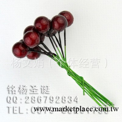 供應1CM仿真水果櫻桃/聖誕紅果/節慶裝飾仿真果實 1000個起批工廠,批發,進口,代購