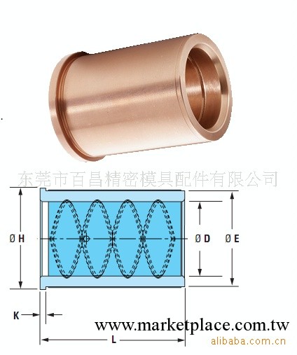 供應銅導套 中BA銅套 樂嘉文 DME HASCO MISUMI 標準工廠,批發,進口,代購