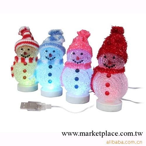 USB雪人,USB發光雪人,聖誕雪人工廠,批發,進口,代購