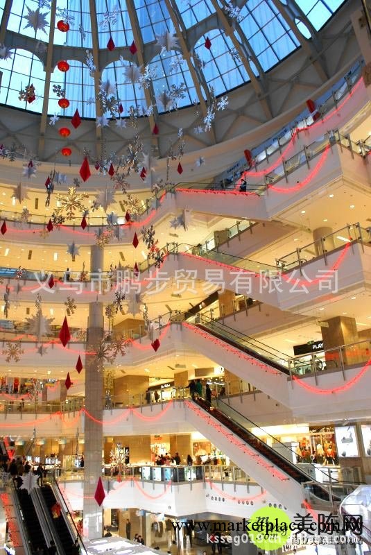 商場中庭裝飾 新年聖誕節日裝飾 商場酒店裝飾 鵬步美陳工廠,批發,進口,代購