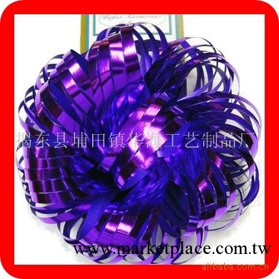 Lattice bow 紫色PET手工花 聖誕禮品花 聖誕包裝用品工廠,批發,進口,代購