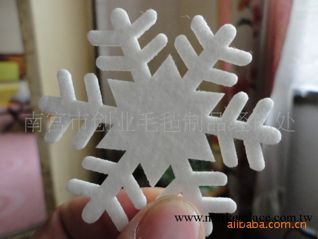 聖誕掛件（廠傢直銷）無紡佈雪花工廠,批發,進口,代購