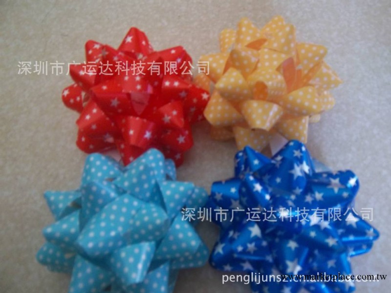 特價星星花、彩帶星星花、印刷星星花聖誕禮品花工廠,批發,進口,代購