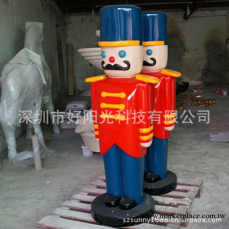 玻璃鋼聖誕品，聖誕士兵，聖誕飾品工廠,批發,進口,代購