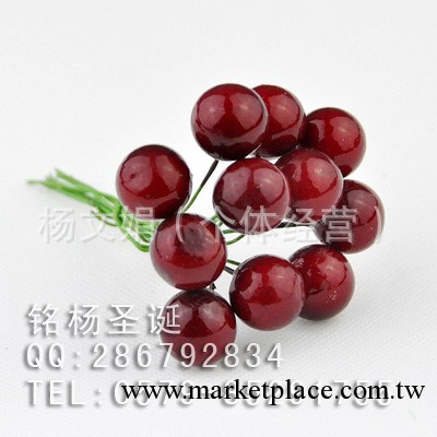 聖誕禮品裝飾紅果 1.5CM仿真櫻桃/節慶用品/盆景植物/七夕禮品工廠,批發,進口,代購