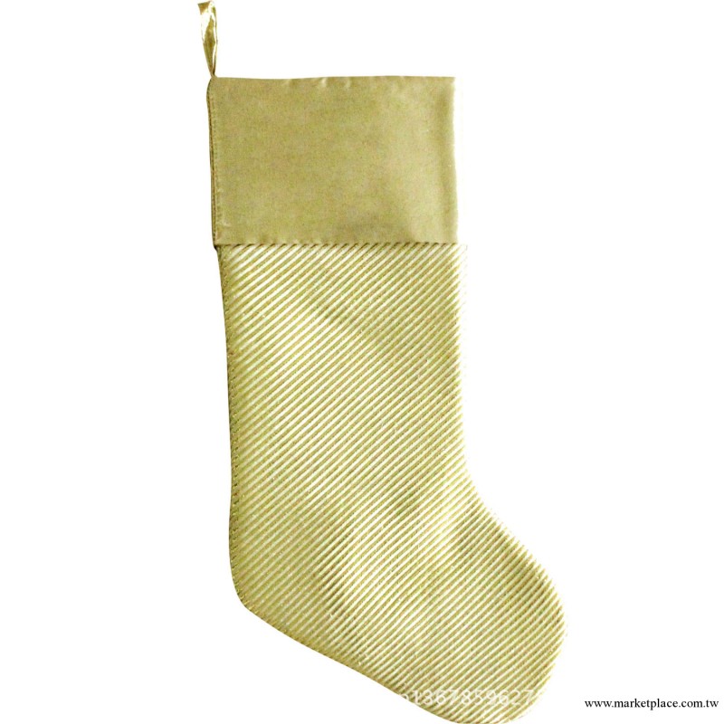 【索蘭朵】金色條紋聖誕襪批發・進口・工廠・代買・代購