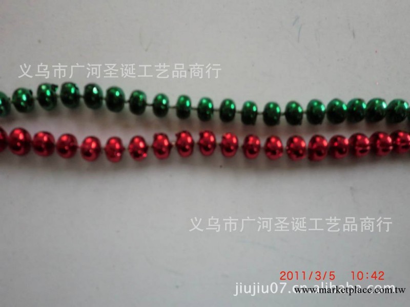 廠傢直銷狂歡節愛爾蘭節產品、聖誕珠鏈、項鏈、6MM算盤珠鏈工廠,批發,進口,代購