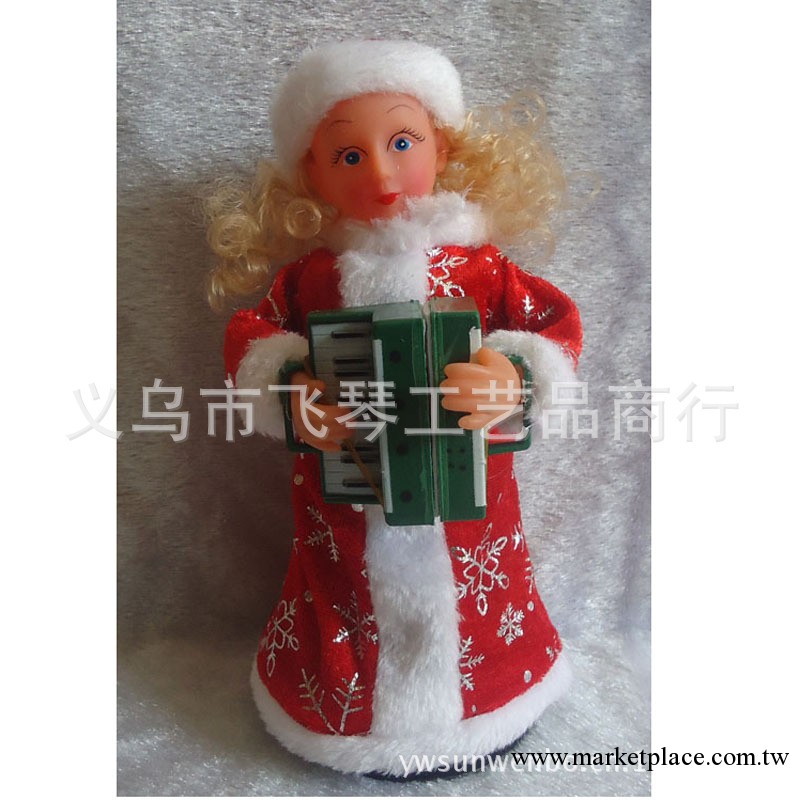 淘寶熱賣    可愛10"旋轉俄女手風琴聖誕產品     批發工廠,批發,進口,代購