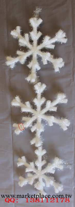 塑料聖誕雪花 聖誕雪花片 雪花片 套三尺寸：42*35*27cm工廠,批發,進口,代購