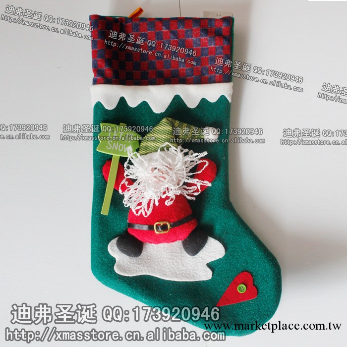 新品立體聖誕襪子 加厚聖誕禮物袋 禮品袋 高檔聖誕襪子 毛線編織工廠,批發,進口,代購