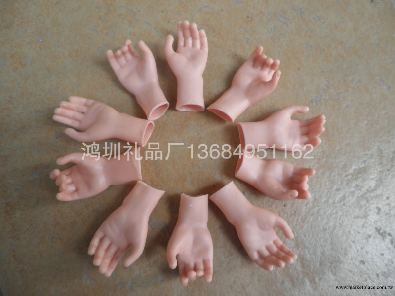 新款創意聖誕禮品 搪膠聖誕人公仔左右手 超時尚配套聖誕手腳頭工廠,批發,進口,代購