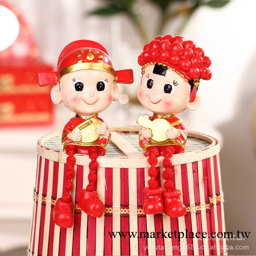 金鎖姻緣 婚慶娃娃擺件/ 瑞蓮婚慶 兩件套 情侶系列 聖誕禮品工廠,批發,進口,代購
