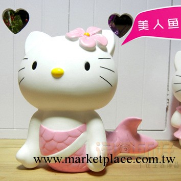 高約17cm hello kitty貓 大號卡通存錢罐批發 美人魚款 批量訂購工廠,批發,進口,代購