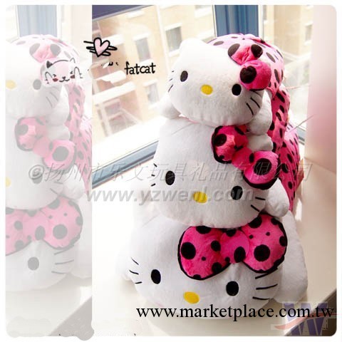 hello kitty 凱蒂貓蝴蝶結波點趴趴Kitty 毛絨玩具 公仔 午睡枕工廠,批發,進口,代購