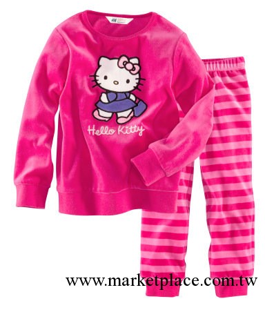 hello kitty貓童裝全棉男女童HM睡衣 傢居服、長袖套裝工廠,批發,進口,代購