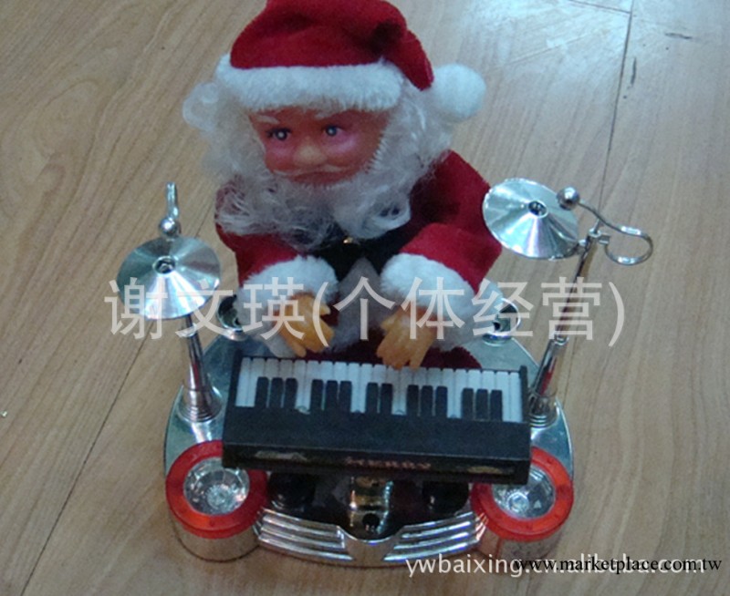 聖誕老人 聖誕節禮品 小敲鼓電子薩克斯電動聖誕老人工廠,批發,進口,代購