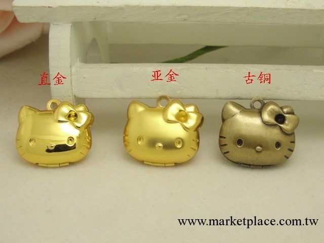 zakka復古飾品配件 hello kitty相盒 可愛 青古銅 直金 亞金 三色工廠,批發,進口,代購