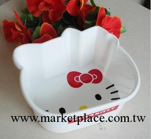 廠傢供應Hello Kitty 塑料收納盆 水果盆 兒童臉盆 收納盆 多用盆工廠,批發,進口,代購