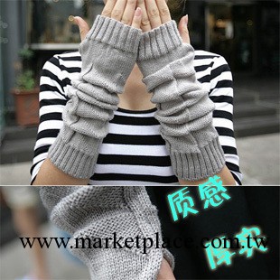 1646出口韓國手套 外貿針織手套 女冬季 男女通用 露指長手腕套批發・進口・工廠・代買・代購