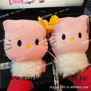 Hello Kitty護腕毛絨保暖手套 USB充電接口 電腦一族專用一件代發工廠,批發,進口,代購