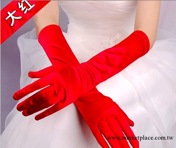 批發新娘結婚紗手套S38紅色禮服晚裝配用演出 情趣手套廠價直銷工廠,批發,進口,代購