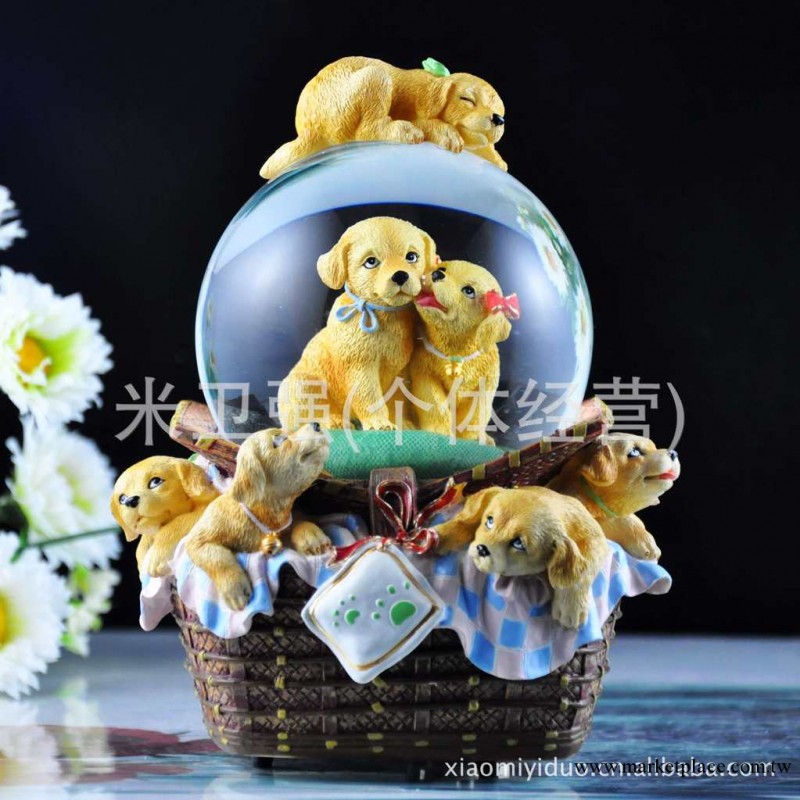 WSA077小狗音樂盒--八音盒--生日禮物--結婚禮品--聖誕禮品工廠,批發,進口,代購
