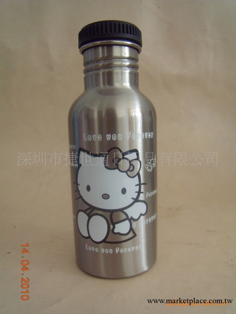 廠傢供應hello kitty運動水壺，鋁制運動水壺，不銹鋼運動水壺工廠,批發,進口,代購