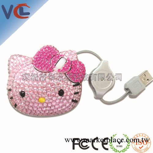 深圳寶安區USB鼠標廠傢直銷 hello kitty wireless usb mouse工廠,批發,進口,代購
