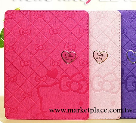 新款iPad2 3 4 mini保護套 hello kitty貓 可愛卡通 迷你皮套 殼工廠,批發,進口,代購