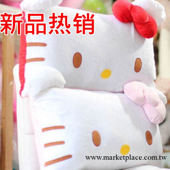 廠傢批發Hello Kitty公仔 凱蒂貓 KT貓抱枕 枕頭 毛絨玩具雙人枕工廠,批發,進口,代購