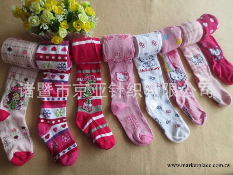 Hello kitty原單全棉兒童連褲襪 精梳棉多款 混批女童公主連褲襪工廠,批發,進口,代購