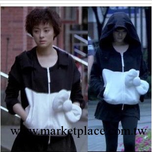 2013新款辣媽正傳孫儷同款 秋裝hello kitty蝴蝶結連帽衛衣外套工廠,批發,進口,代購