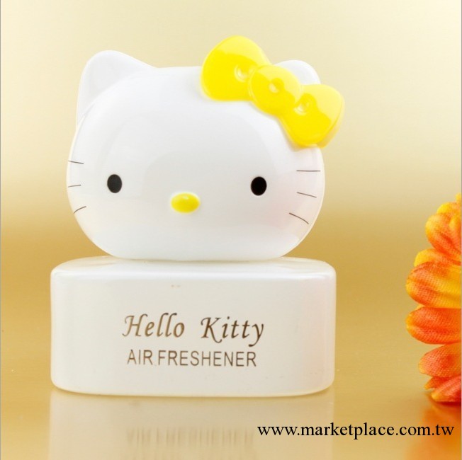 新款 現貨hello kitty 汽車香水座 坐KT貓車用香水 香膏 車內擺件工廠,批發,進口,代購