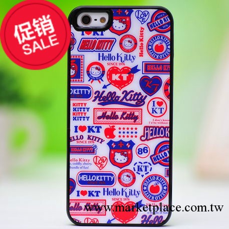 最新 iphone5手機保護外殼 hello kitty手機殼 蘋果5G超薄硬殼工廠,批發,進口,代購