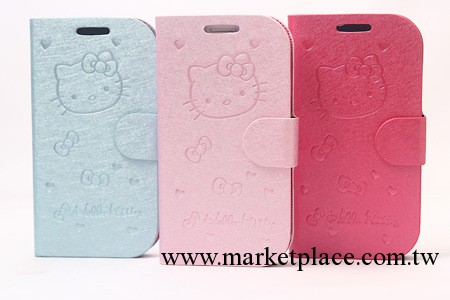 iPhone5s素材皮套hello kitty蠶絲紋皮套 可定做型號 廠傢直銷工廠,批發,進口,代購