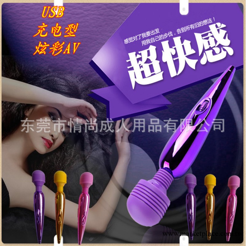成人情趣用品批發 女用器具充電蓄電炫彩AV棒 成人情趣用品性保健品工廠,批發,進口,代購