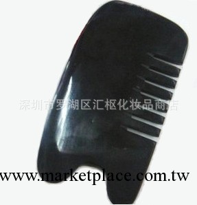 牛角刮痧梳子 穴位按摩推拿器 頭部按摩 經絡梳   美容院專供工廠,批發,進口,代購