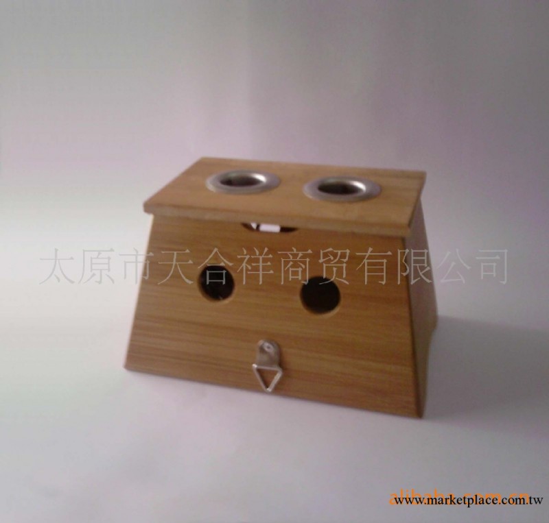 專業銷售精品竹制雙孔溫灸盒/艾灸盒/溫灸器工廠,批發,進口,代購