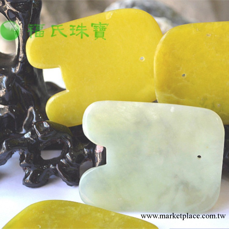 天然岫玉 玉石刮痧板批發 廠傢直銷 U 凹形 刮痧板 可加工定制工廠,批發,進口,代購
