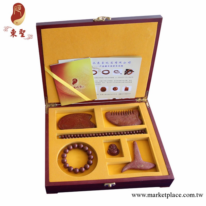 天然泗濱砭石　保健用品器具  按摩器材用品　禮品六件套工廠,批發,進口,代購